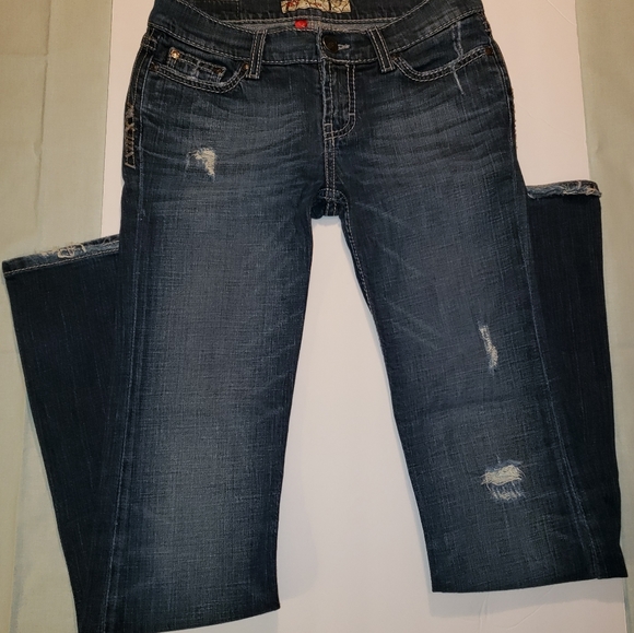 BKE Buckle Distressed Bootcut Stretch 26
